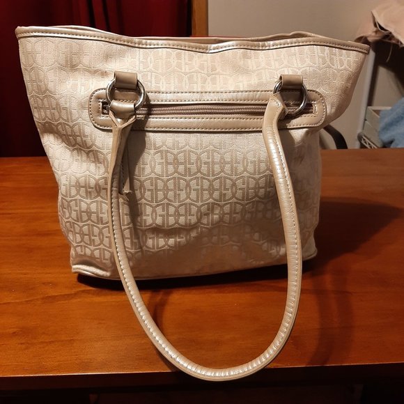 Gianni Bernini Jacquard Cream Colored Handbag - Picture 3 of 7